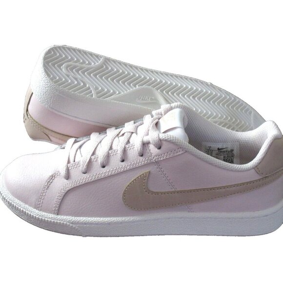 Nike Women's Court Royale Leather Shoes Barely Rose Pink Stone White Sizes NIB - Picture 3 of 6
